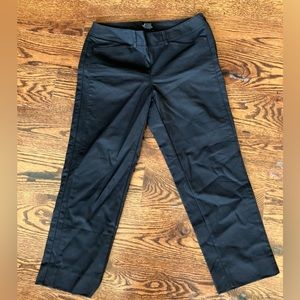 White House Black Market Black Perfect Form Slim Ankle Side Zipper Pants Size 4